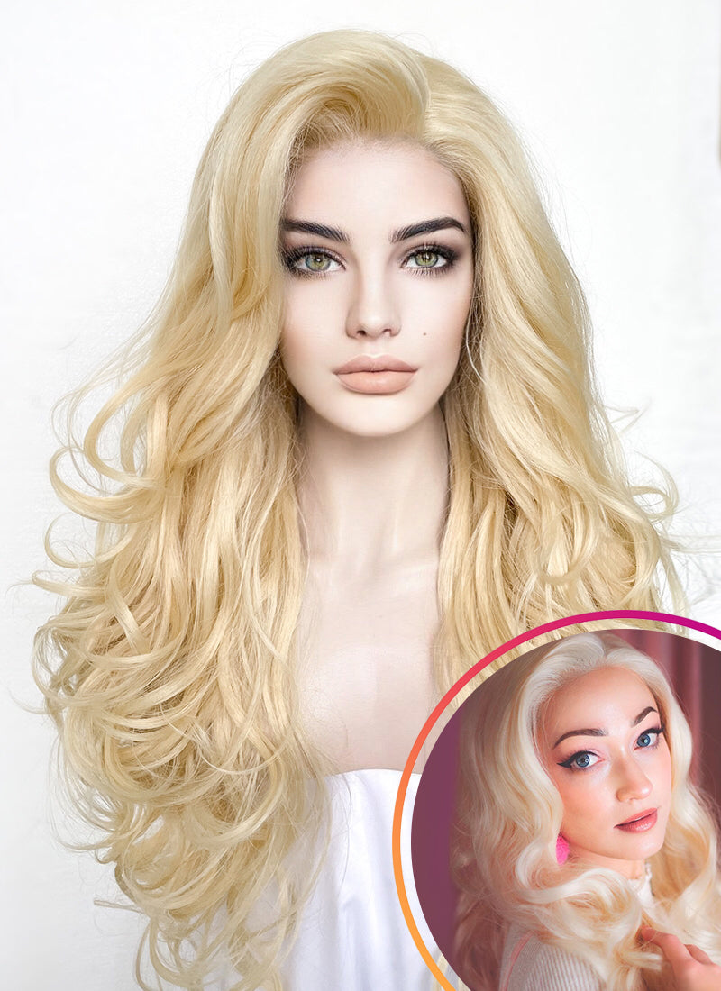 Blonde lace online front wig