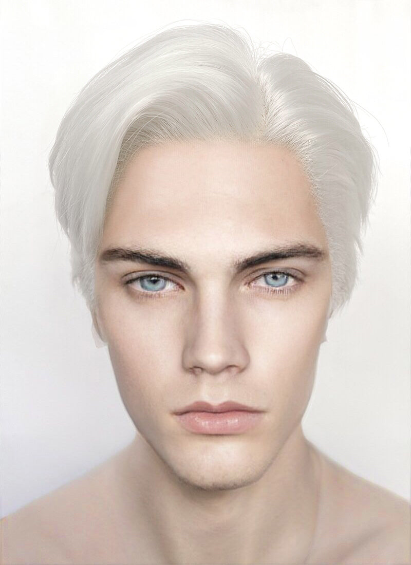 White hair wig best sale male