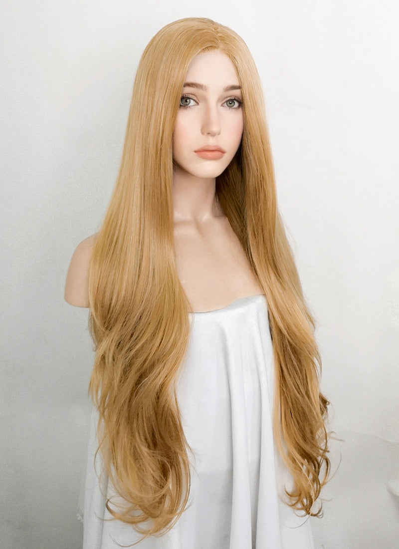 Long golden 2025 blonde wig