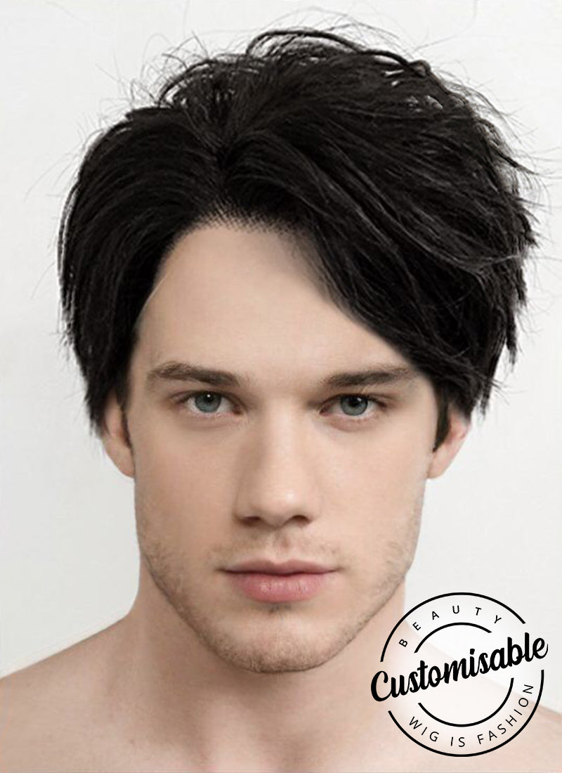 Black wig for man hotsell