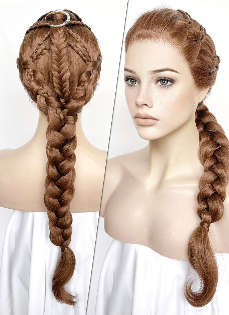 Brown Lace Front Braided Wig top