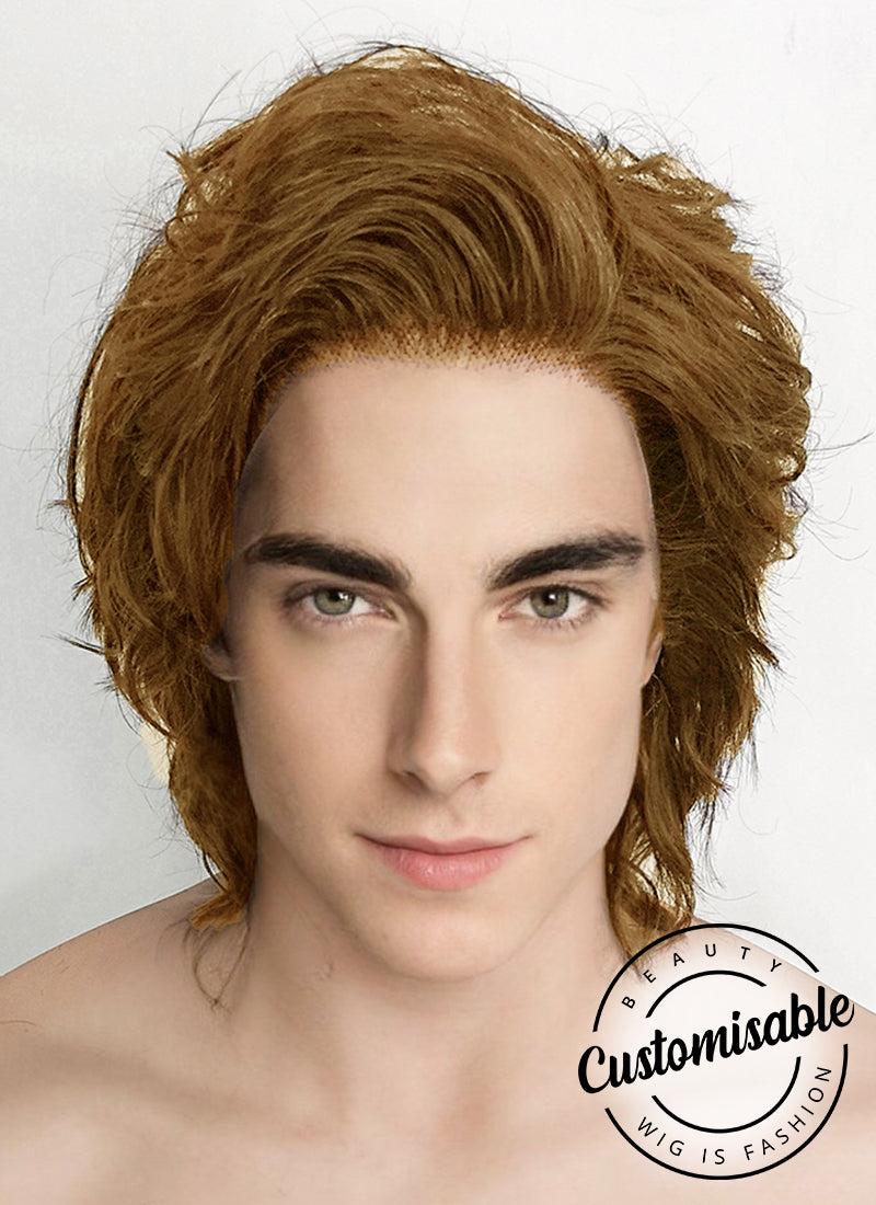 Mens human hair lace front clearance wigs