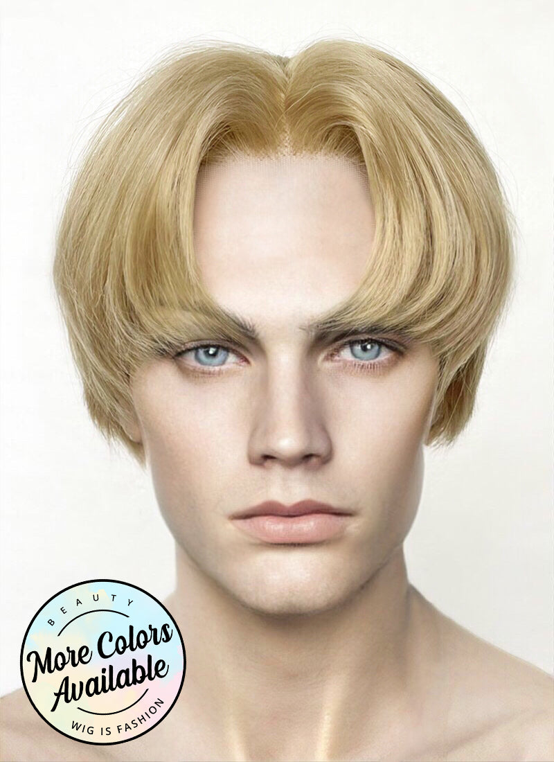 Golden Blonde Straight Lace Front Synthetic Wig LF6020A