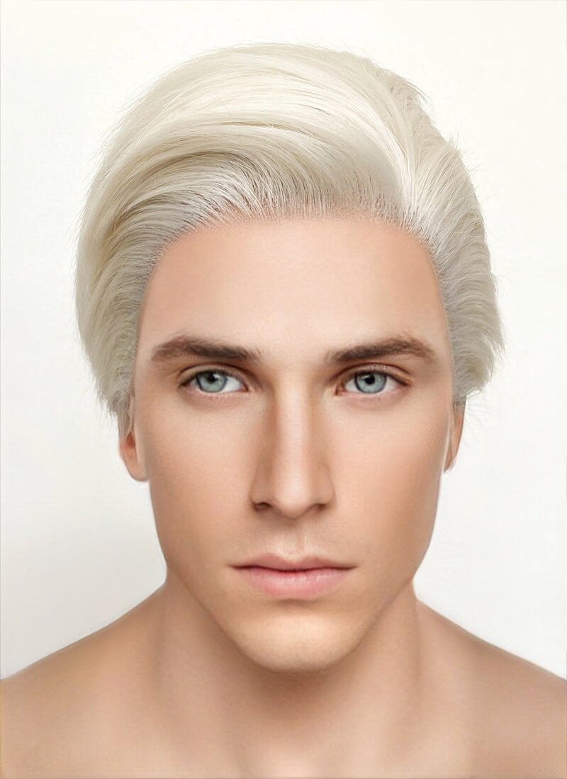 Barbie Ken Platinum Blonde Straight Lace Front Synthetic Men s Wig LF6023