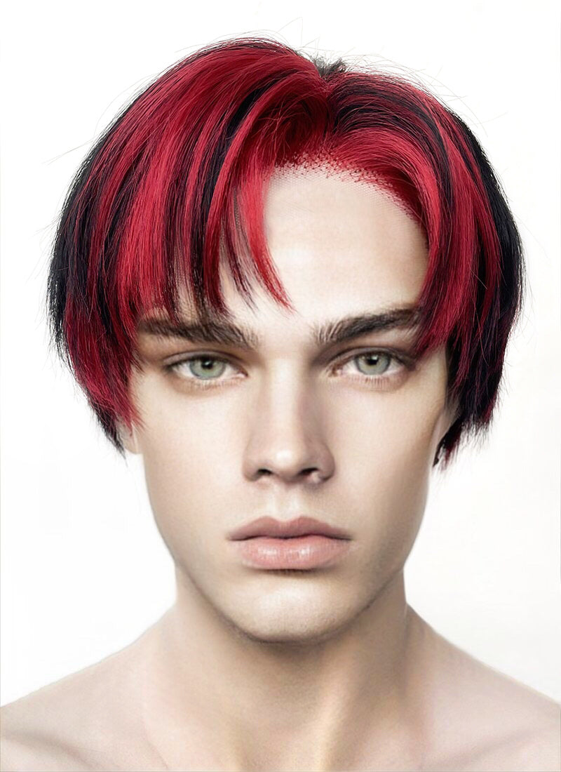 Red on sale male wig