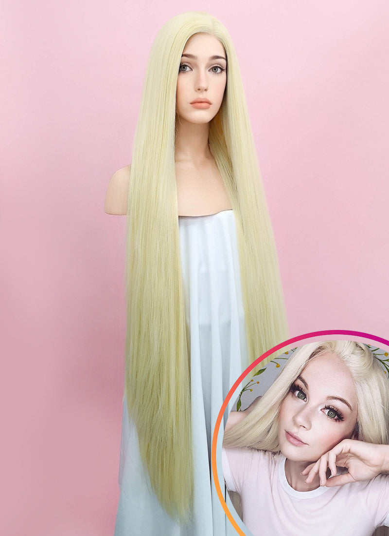 Long blonde wig lace front sale