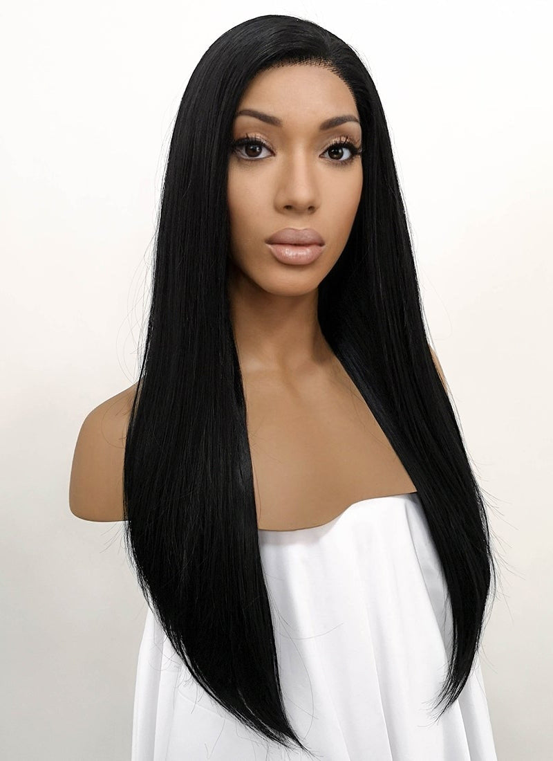 Black on sale synthetic wig