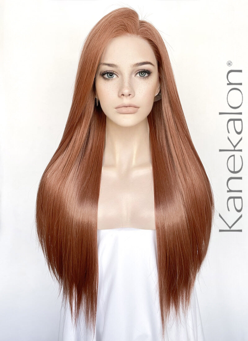 Long brown sale kanekalon wig