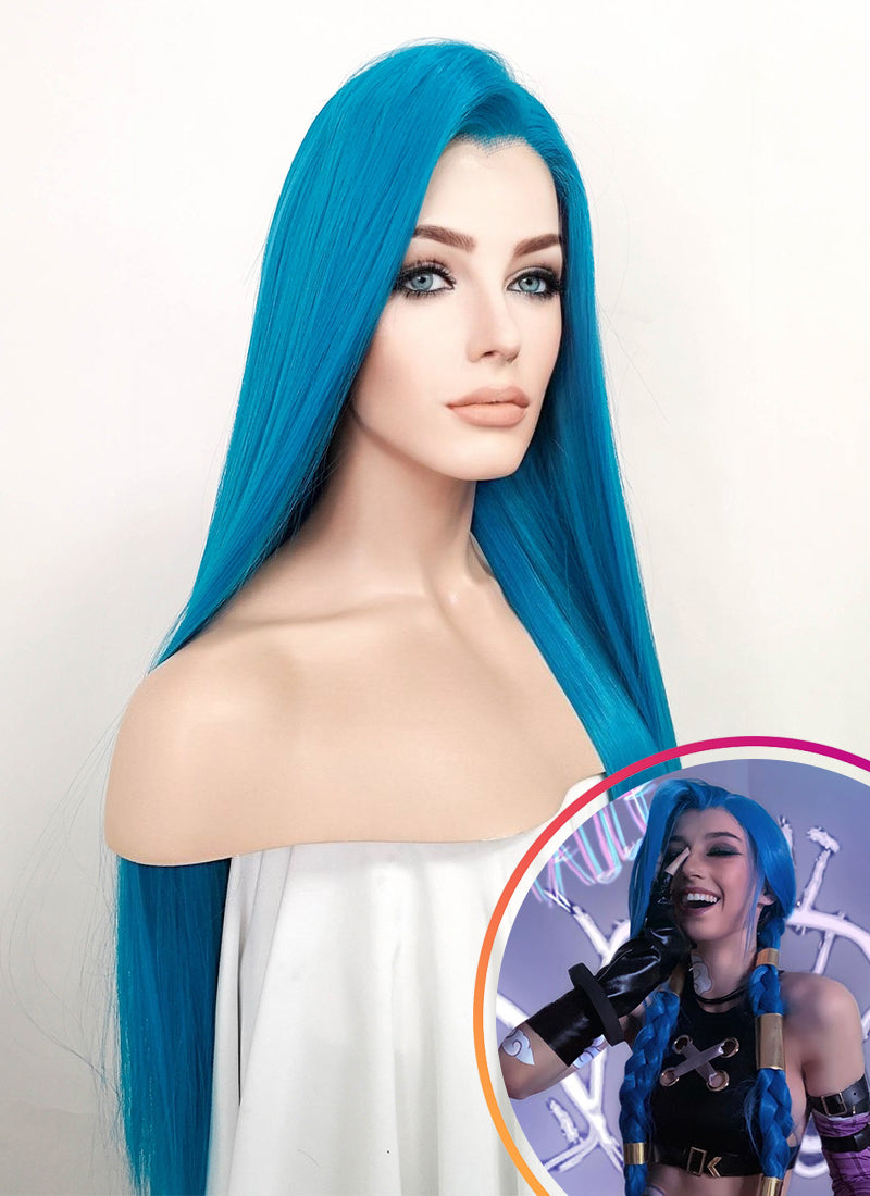 Turquoise Blue Lace Front Synthetic Wig LN6020 WigIsFashion