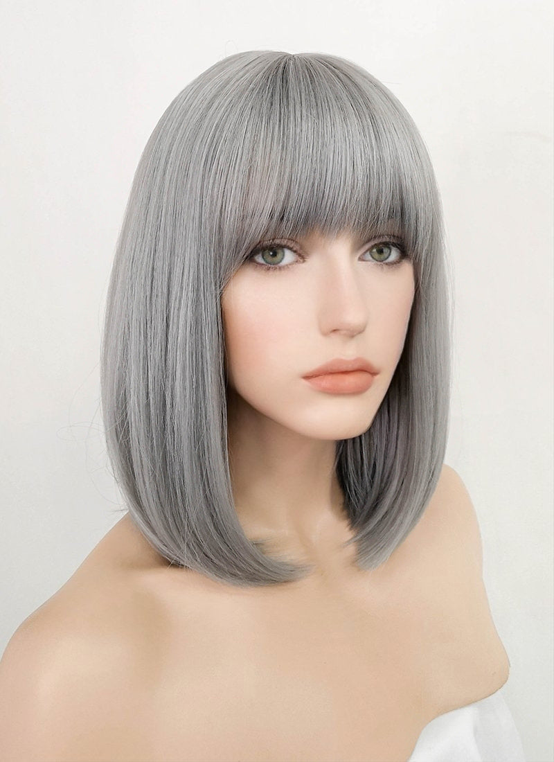 Short grey wig clearance uk