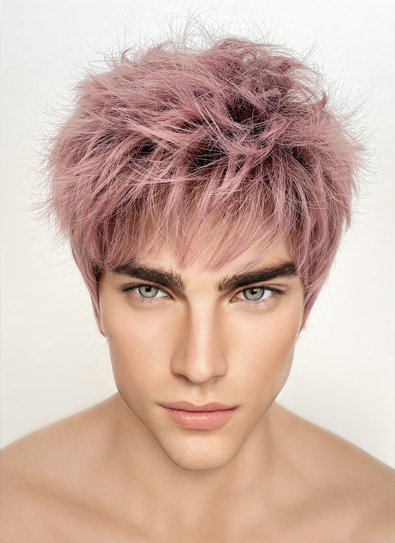 Pink wig male sale