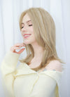 Mixed Blonde Straight Mono Top Lace Wig MN006