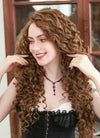 Brown Curly Lace Front Synthetic Wig LF1311