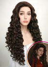 Brunette Spiral Curly Lace Front Synthetic Wig LF169