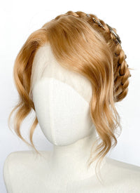 Golden Blonde Braided Lace Front Synthetic Wig LF2147