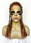 Baldur's Gate 3 Laezel Chestnut Brown Braided Lace Front Synthetic Wig LF2167