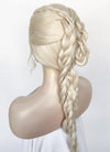 House of the Dragon Queen Rhaenyra Targaryen Platinum Blonde Braided Lace Front Synthetic Wig LF2170