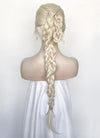 House of the Dragon Queen Rhaenyra Targaryen Platinum Blonde Braided Lace Front Synthetic Wig LF2170