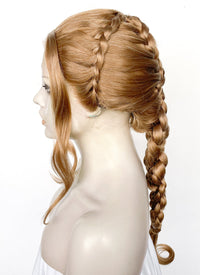 Golden Blonde Braided Lace Front Synthetic Wig LF2507