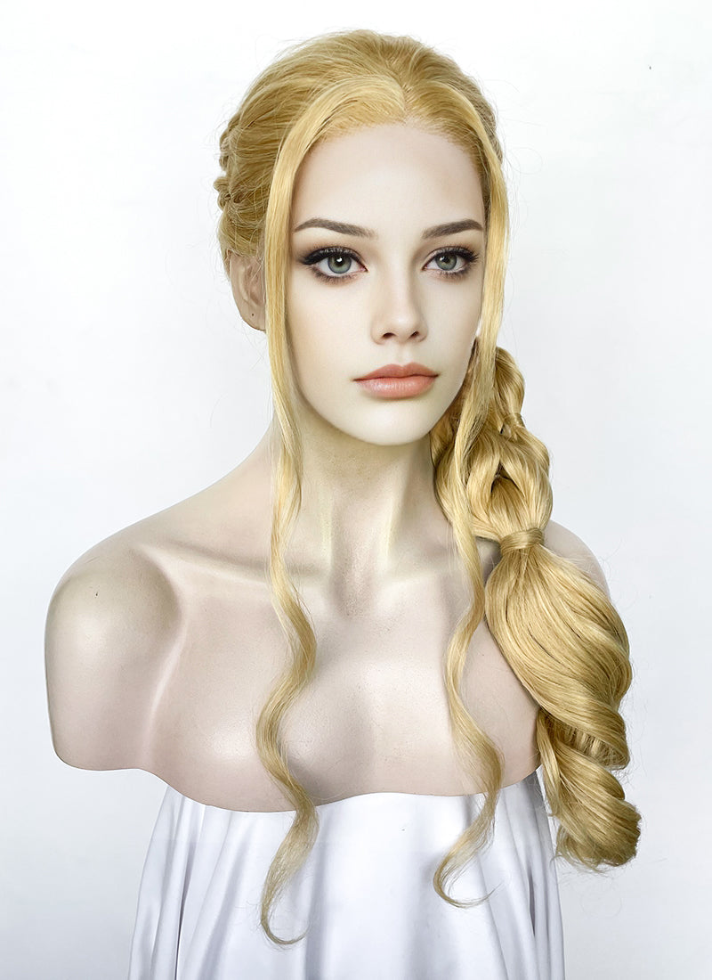 Blonde Braided Lace Front Synthetic Wig LF2509