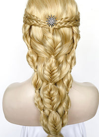 Blonde Braided Lace Front Synthetic Wig LF2509