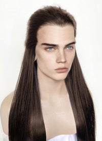 Brunette Straight Lace Front Synthetic Men's Wig LF3270C