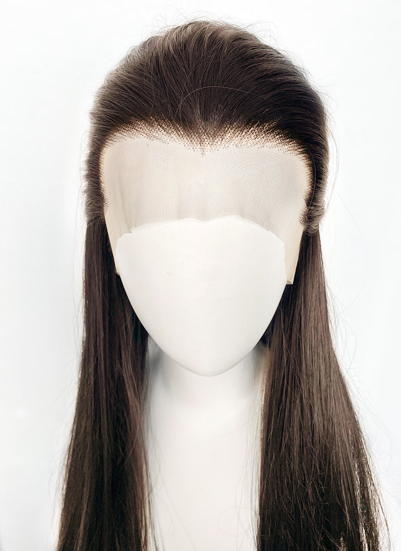 Brunette Straight Lace Front Synthetic Men's Wig LF3270C