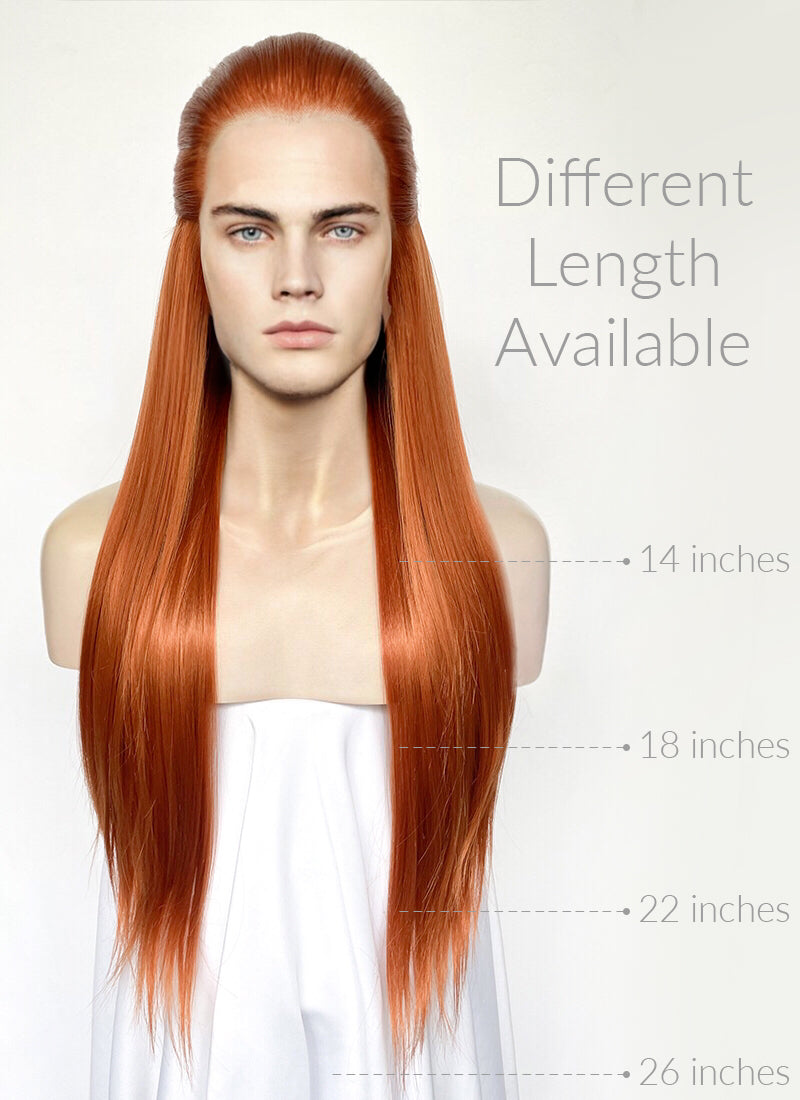 Ginger Straight Lace Front Synthetic Men's Wig LF3270D (Customisable)