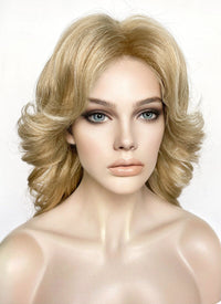 Mixed Blonde Wavy Blowout Lace Front Synthetic Hair Wig LF3320