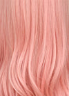 Pink Curtain Bangs Wavy Lace Front Synthetic Wig LF3347