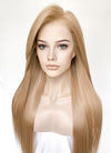 Pastel Peach Pink Straight Lace Front Kanekalon Synthetic Hair Wig LF3350