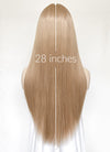 Pastel Peach Pink Straight Lace Front Kanekalon Synthetic Hair Wig LF3350