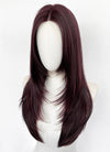 Black Violet Straight Layered Hush Cut Lace Front Synthetic Hair Wig LF3356