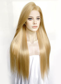 Blonde Straight 13" x 6" Lace Top Lace Front Synthetic Wig LF3361