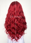 Wavy Red Lace Front Synthetic Wig LF355