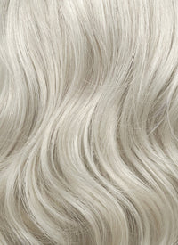 Pastel Blondish Grey Wavy Lace Front Synthetic Wig LF369