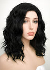 Black Wavy Lace Front Synthetic Wig LF406