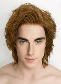 Brown Wavy Lace Front Synthetic Men's Wig LF407B (Customisable)