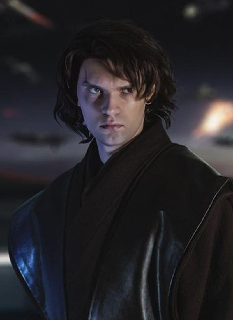 Star Wars Anakin Skywalker Darth Vader Brunette Wavy Lace Front Synthetic Men s Wig LF407GA