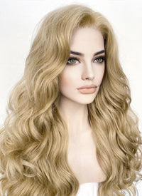 Blonde Wavy Lace Front Synthetic Wig LF5158