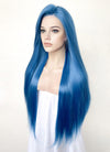 Blue Straight Lace Front Synthetic Hair Wig LF5170