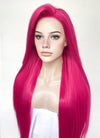 Hot Pink Straight Lace Front Synthetic Hair Wig LF5171