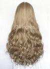 Ash Blonde Wavy Lace Front Synthetic Hair Wig LF5173