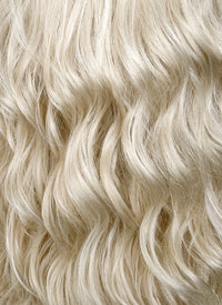 Light Ash Blonde Wavy Lace Front Synthetic Wig LF6004