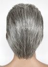 Mixed Grey Straight Lace Front Synthetic Men's Wig LF6010A