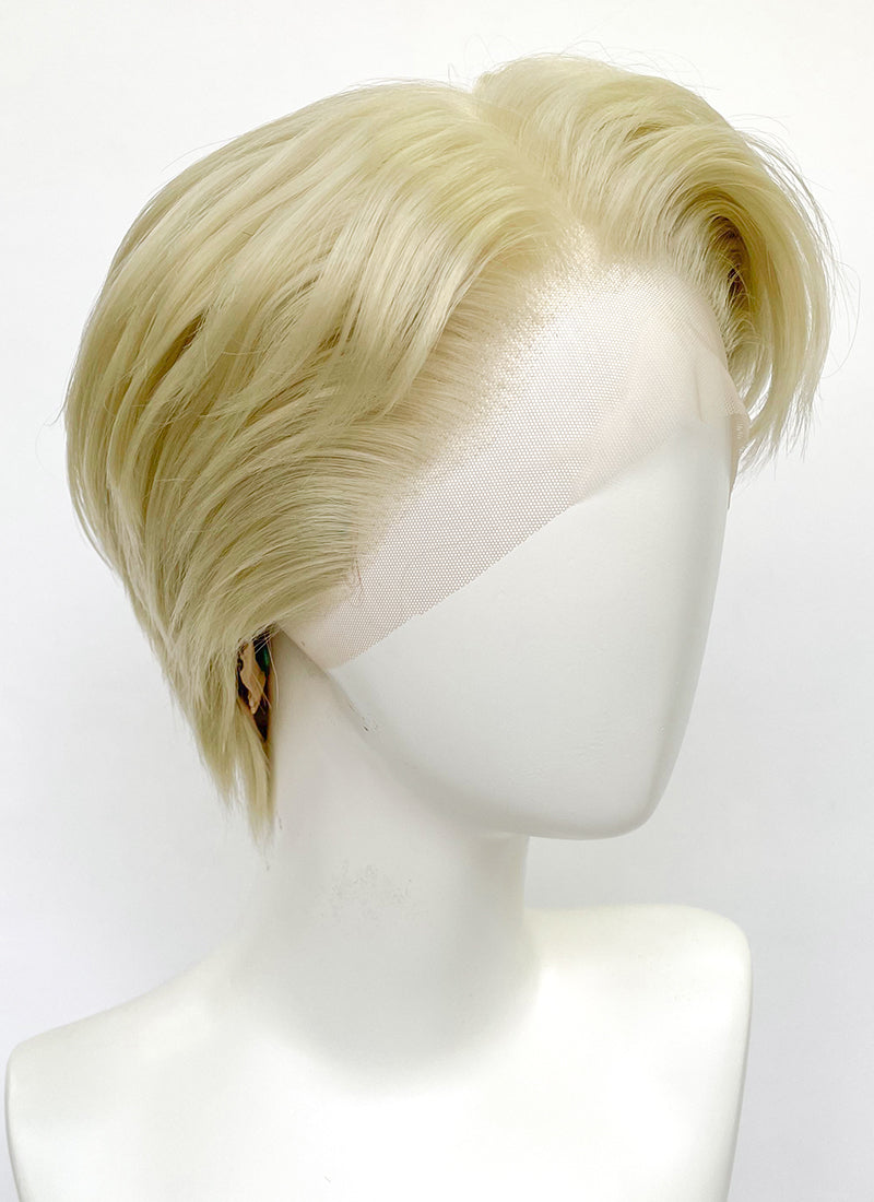 Jujutsu Kaisen Kento Nanami Blonde Straight Lace Front Synthetic Men's Wig LF6061