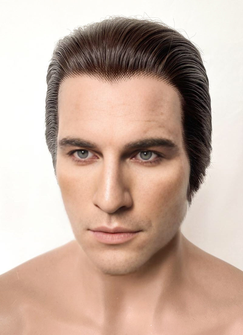 The Phantom Of the Opera Erik Brunette Straight Lace Front Synthetic Men's Wig LF6073