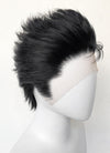 Nana Ren Honjo Black Wavy Lace Front Synthetic Men's Wig LF6075