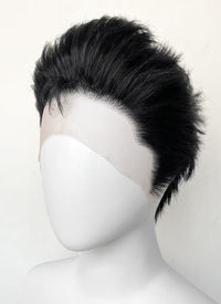 Nana Ren Honjo Black Wavy Lace Front Synthetic Men's Wig LF6075