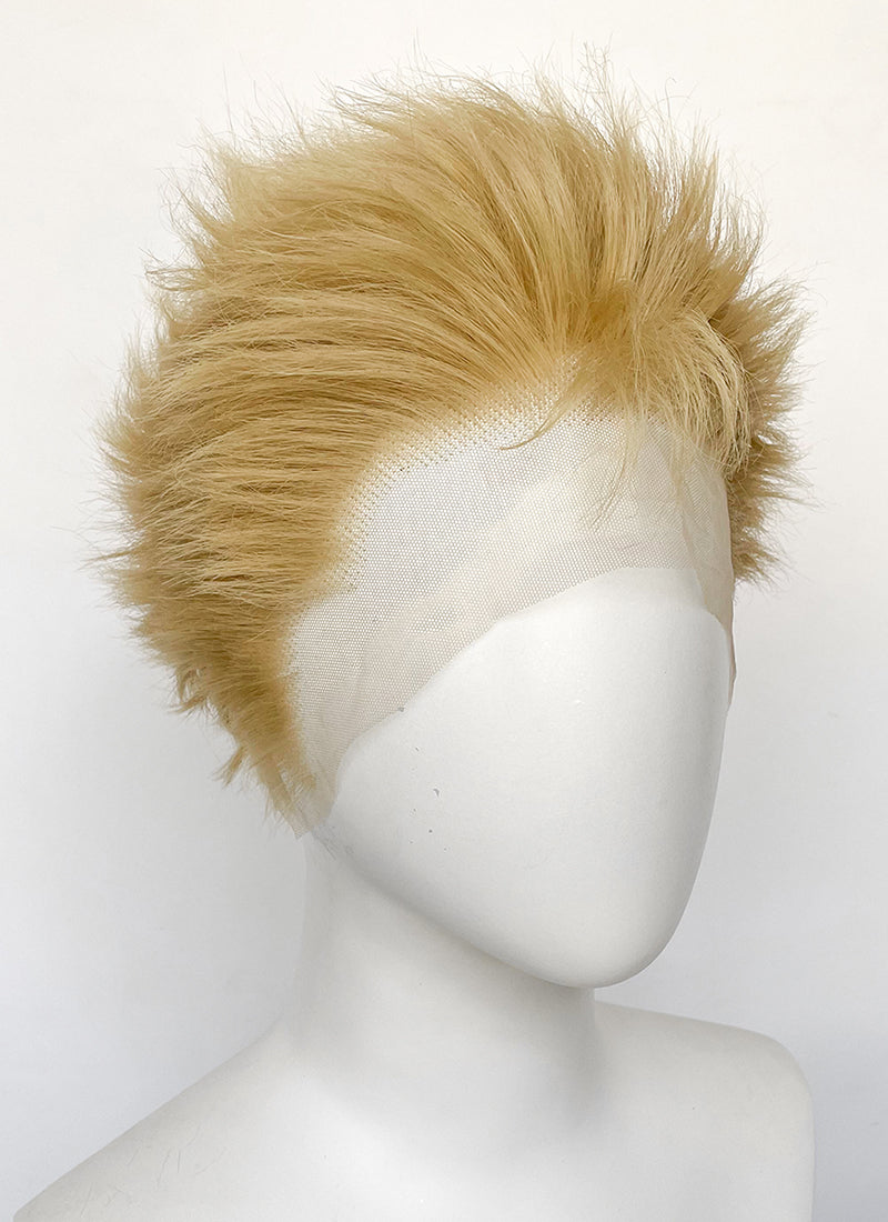 Nana Nobuo Terashima Blonde Wavy Lace Front Synthetic Men's Wig LF6076